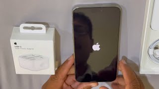 Apple iPhone 15 Promax setup and unboxing Charging adaptor [upl. by Birchard449]