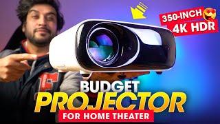 Best BUDGET PROJECTOR for Home Theater ⚡️ HUGE 350INCH amp 4K HDR Support  PixPaq PRIME Projector [upl. by Gnal]