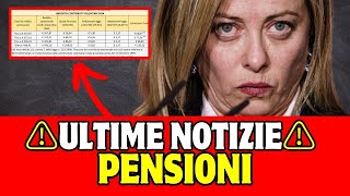 ⚠️ ULTIME NOTIZIE PENSIONI OGGI ⚠️ [upl. by Arodal]