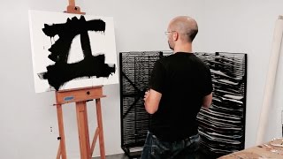 How to paint like Franz Kline – with Corey DAugustine  IN THE STUDIO [upl. by Trawets]