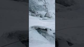 No safe place inside Mt Everest’s Khumbu Icefall everest mountainguide shorts gesmantamang [upl. by Sinnek]