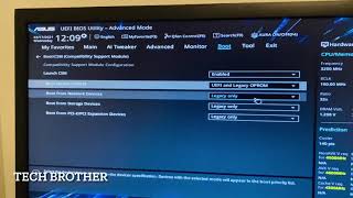 How to Enable UEFI Boot in ASUS Mother Board  CSM Compatibility Support Module [upl. by Buyers]