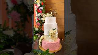 Aesthetic dreamy tall wedding cake by MasterBaker Oindrila Bala cakereels [upl. by Airetnahs225]