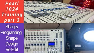 Mini Pearl 1024 Dmx Controller Training part 3 Sharpy Programing Rec Stage [upl. by Reilamag396]