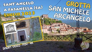 Grotta di San Michele Arcangelo a SantAngelo a Fasanella SA  POV 4K [upl. by Aisitel]