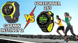 Garmin Instinct 2 Solar vs Forerunner 265  Which is Best [upl. by Mikkanen]