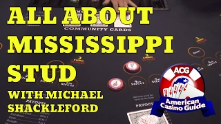 Mississippi Stud How to Play and win with Gambling Expert Michael quotWizard of Oddsquot Shackleford [upl. by Adnauq297]