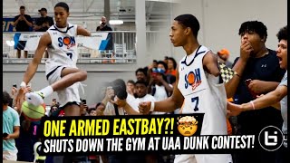 Hansel Emmanuel One Arm EASTBAY Shuts Gym Down Under Armour Dunk Contest Highlights [upl. by Lancelle156]