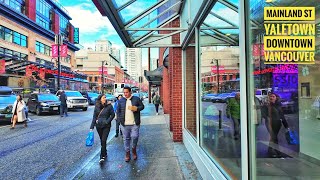 Vancouver Walk 🇨🇦  SkyTrain  Yaletown  Entertainment District [upl. by Giefer930]