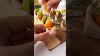 Smoked Salmon Appetizer fingerfoodspartyfoodholidaycookingrecipesinspirationsalmoneasyshort [upl. by Reffotsirhc]