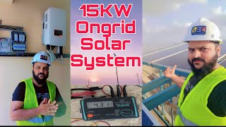 15KW Solis Hybrid Solar System with 35 Solar Panel Net metering Meter complete installation Guide [upl. by Nivi846]