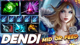 Dendi Crystal Maiden  Mid Or Feed  Dota 2 Pro Gameplay Watch amp Learn [upl. by Pratt]