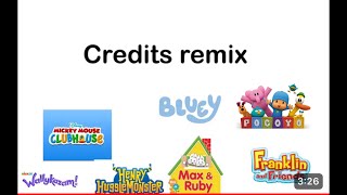 Max and Ruby Franklin and friends Bluey Wallykazam MMCH HHM pocoyo credits [upl. by Xed]