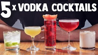 5 x Easy Vodka Cocktails part 1 [upl. by Westhead]