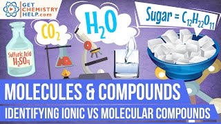 Chemistry Lesson Identifying Ionic vs Molecular Compounds [upl. by Dez908]