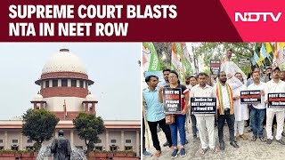 Supreme Court On NEET  SC Blasts Exam Body NTA In NEET Row quotEven If 0001 Negligencequot [upl. by Acirehs562]