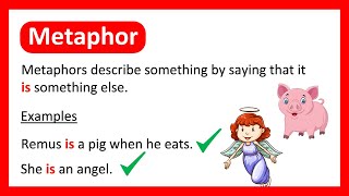 What is a METAPHOR 😇 Learn with Examples [upl. by Maryl]