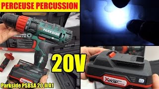 perceuse 20V lidl parkside percussion cordless impact drill akkuschlagbohrschrauber [upl. by Kato]