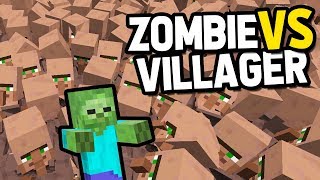 Zombie vs Villager Life 9  Alien Being Minecraft Animation [upl. by Nairret]