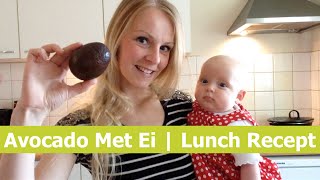 Avocado Met Ei  Gezonde Lunch Kookvideo [upl. by Winonah]