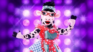 The Masked Singer Cow All Performance amp Reveal  TMK [upl. by Kerge263]