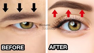 5 MINS BIGGER EYES EXERCISE  Create Double Eyelid Without Surgery  Make Your Eyes Bigger Naturally [upl. by Cassy]