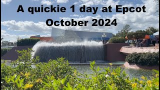 A quick 1 day at Epcot October 2024 amp Food amp Wine [upl. by Sanferd184]