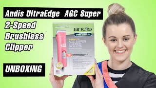 Andis UltraEdge AGC Super 2Speed Brushless Clipper  unboxing [upl. by Naivad528]