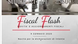 Dichiarazioni di intento 2020 [upl. by Farver]