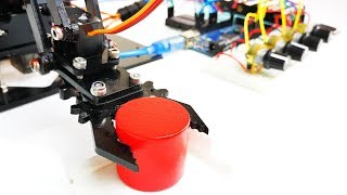 Make a Programmable Arduino Robot Arm  Mert Arduino [upl. by Yragerg25]