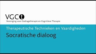 Therapeutische technieken en vaardigheden – Socratische dialoog [upl. by Leinaj]