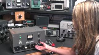 Globe Chief 90 CW Ham Radio Tube Transmitter Demo de KC8HVM [upl. by Parthen]