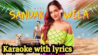 sadak wela manaram karaoke with lyrics without voice සඳක් වෙලා මනරම් [upl. by Aklam]