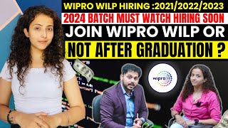 Wipro Job Experience😱  Join Wipro Wilp or Not after Graduation🤔   Must Watch [upl. by Aissilem714]