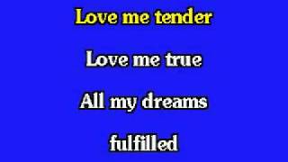 ELVIS KARAOKELOVE ME TENDER LIVEmp4 [upl. by Rosie]