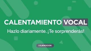 Calentamiento Vocal Diario · Mujer y Hombre  5 ejercicios vocales que NO conoces [upl. by Epp]