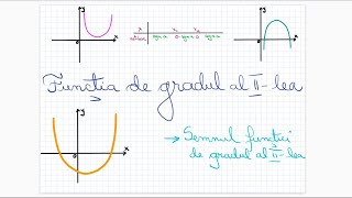 Functia de gradul al IIlea semnul functiei  Clasa a IXa [upl. by Amirak]