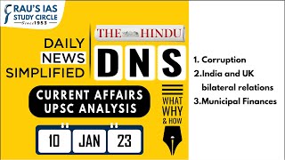 The Hindu Analysis  10 Jan 2023  Daily Current Affairs  UPSC CSE 2023  DNS [upl. by Nohtiek]