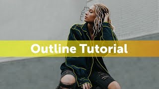 How to Draw Outlines with PicsArt [upl. by Schalles]