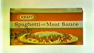 Kraft Spaghetti amp Meat Sauce Commercial 1974 [upl. by Ennovoj]