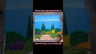 Sunny Day Painting shorts painting satisfying video viral [upl. by Neerom28]