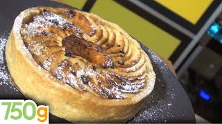 Recette de Tarte aux pommes façon GrandMère  750g [upl. by Aicirtel51]