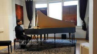 J J Froberger Suite XX in DDur gespielt von Diego Ares [upl. by Dabbs]