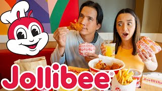 We Eat Everything At Jollibee HER FIRST TIME [upl. by Carrel]