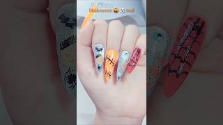 Halloween nails 💅🏻 nail art ✨️ halloweennails halloween nails nailart beauty naildesign scary [upl. by Cooe439]