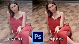 Retouche Portrait Mode Professionnel  Tuto Photoshop [upl. by Euqnomod]