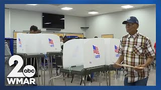 Polling places around MD opened their doors Thursday for early voting [upl. by Votaw]