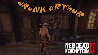 Drunk Arthur Antagonizing Strangers  RDR2 [upl. by Eizdnil]