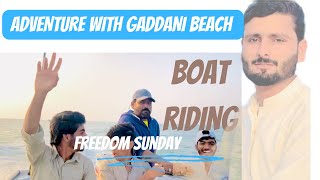 ADVENTURE WITH GADDANI BEACH 🏝️  boat  episode 01  trending travel beautifulbeaches viral [upl. by Richma]