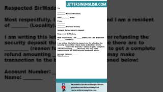 Security Deposit Refund Letter [upl. by Eilyk]